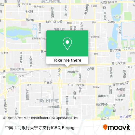 中国工商银行天宁寺支行ICBC map