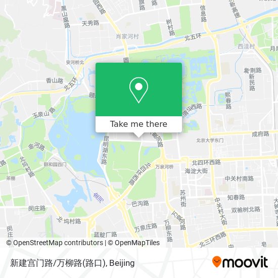 新建宫门路/万柳路(路口) map