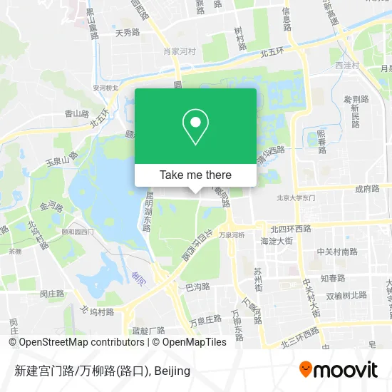 新建宫门路/万柳路(路口) map
