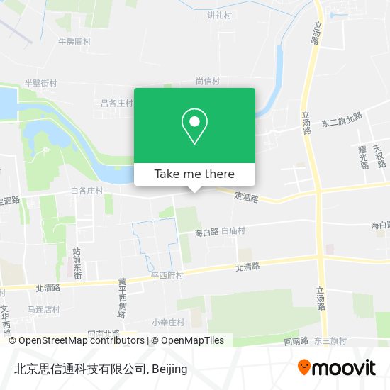 北京思信通科技有限公司 map