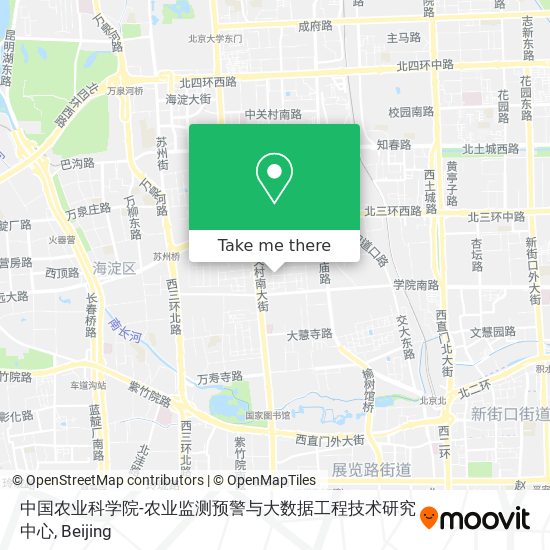 中国农业科学院-农业监测预警与大数据工程技术研究中心 map