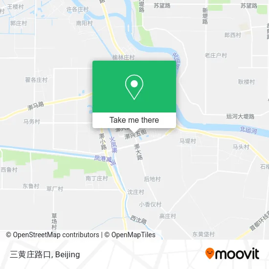 三黄庄路口 map