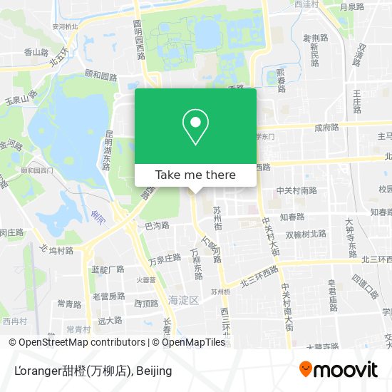L‘oranger甜橙(万柳店) map
