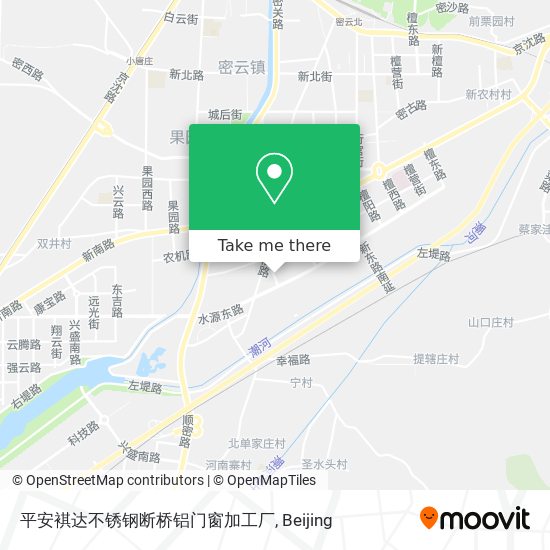 平安褀达不锈钢断桥铝门窗加工厂 map