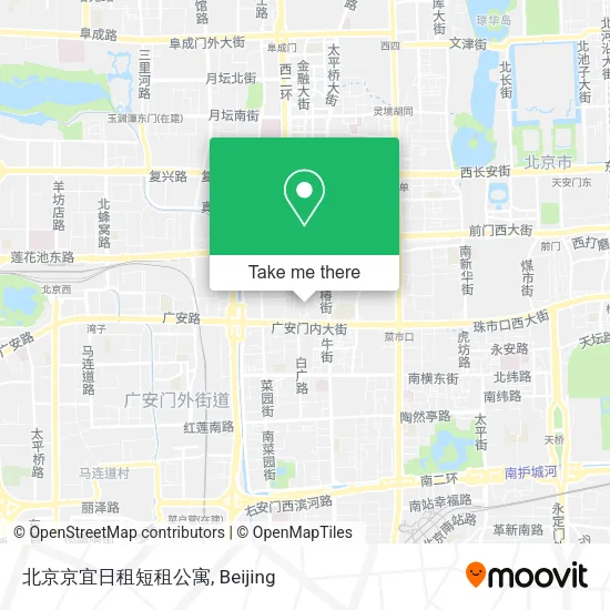 北京京宜日租短租公寓 map