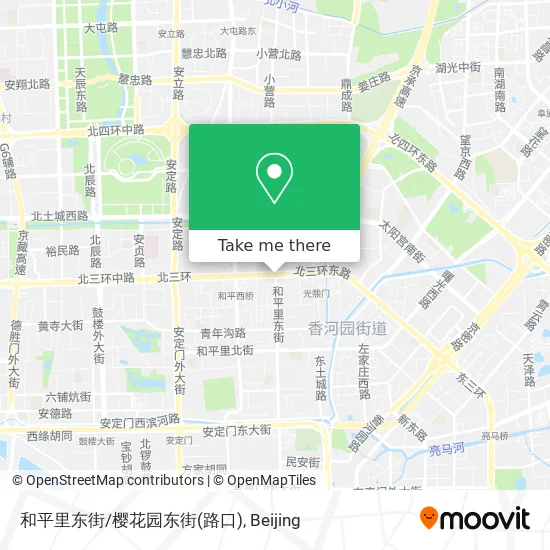 和平里东街/樱花园东街(路口) map