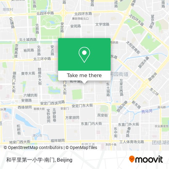 和平里第一小学-南门 map