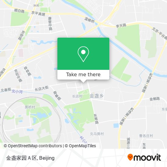 金盏家园Ａ区 map