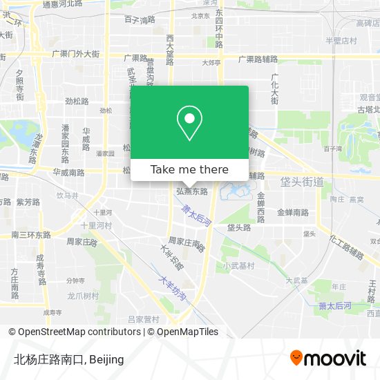 北杨庄路南口 map