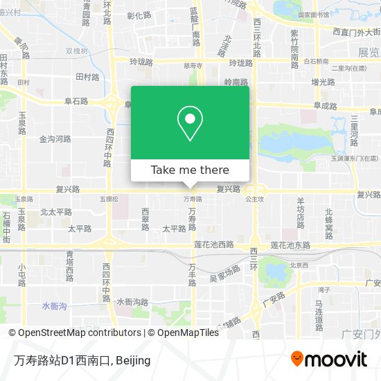 万寿路站D1西南口 map