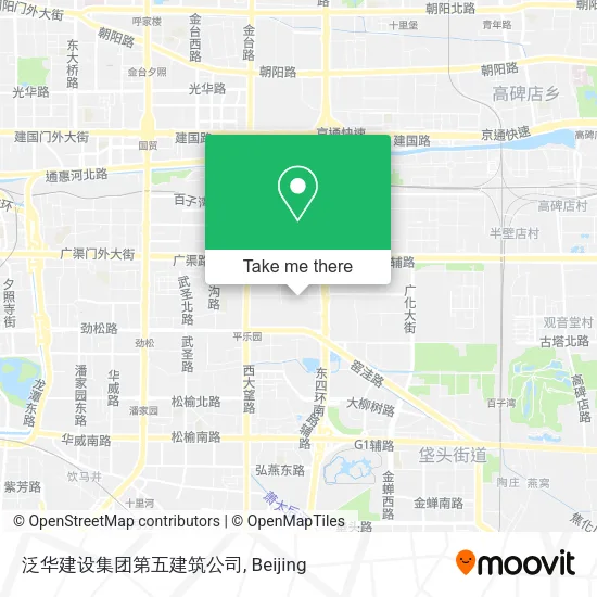 泛华建设集团第五建筑公司 map