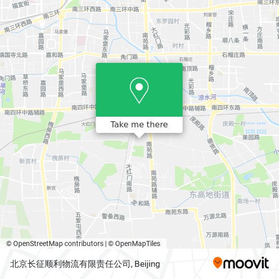 北京长征顺利物流有限责任公司 map