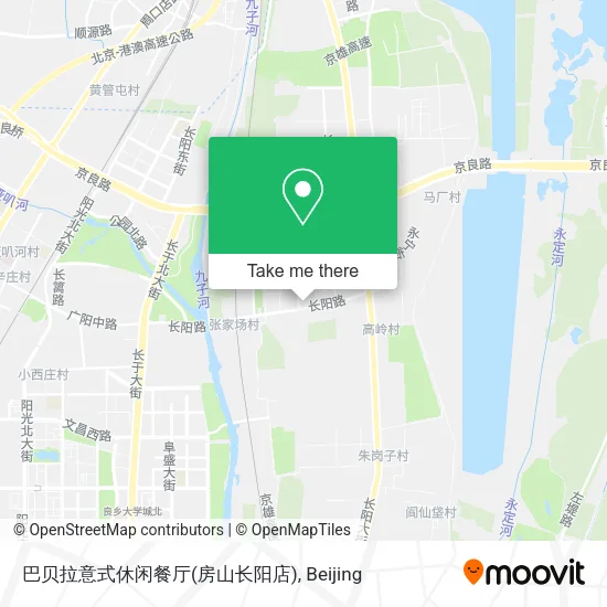 巴贝拉意式休闲餐厅(房山长阳店) map