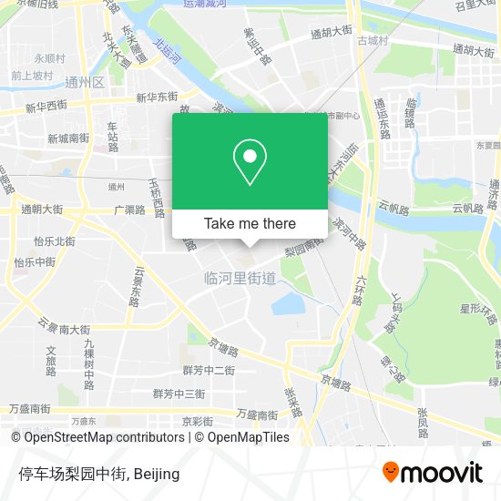 停车场梨园中街 map