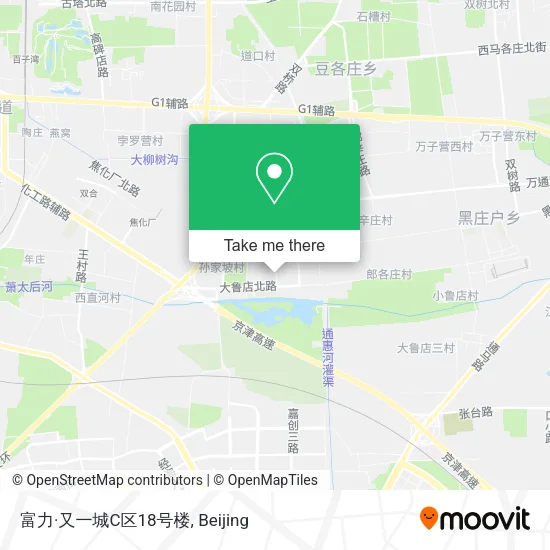 富力·又一城C区18号楼 map