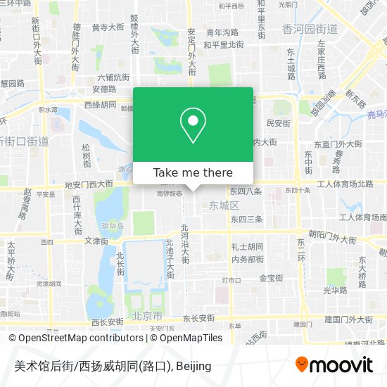 美术馆后街/西扬威胡同(路口) map