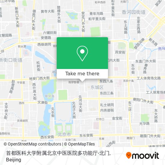 首都医科大学附属北京中医医院多功能厅-北门 map