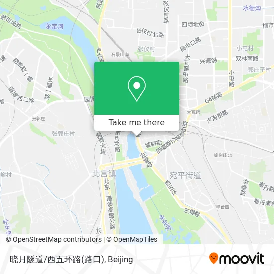 晓月隧道/西五环路(路口) map
