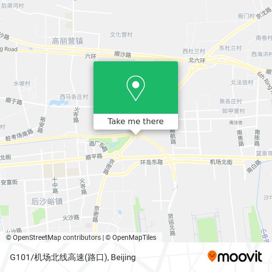 G101/机场北线高速(路口) map
