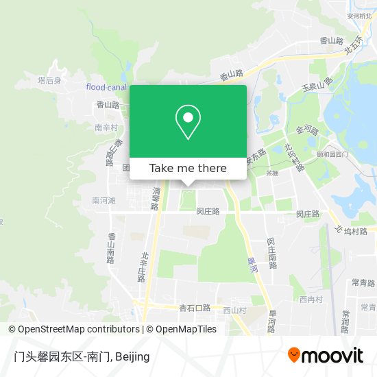 门头馨园东区-南门 map