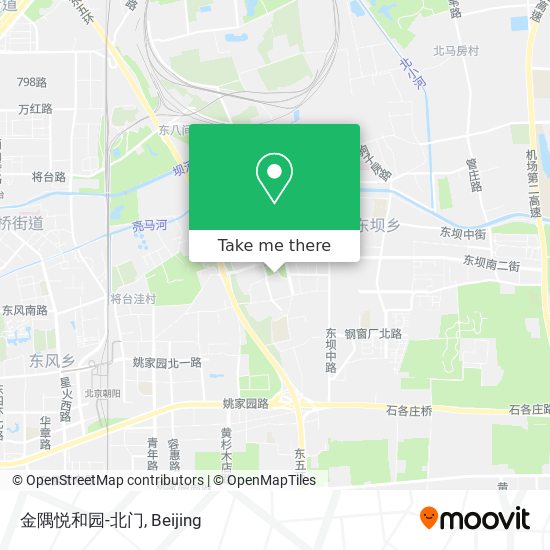 金隅悦和园-北门 map