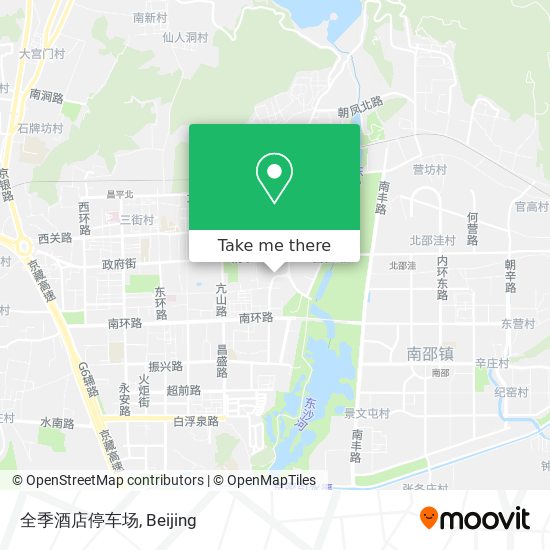 全季酒店停车场 map