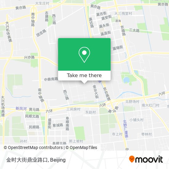 金时大街鼎业路口 map