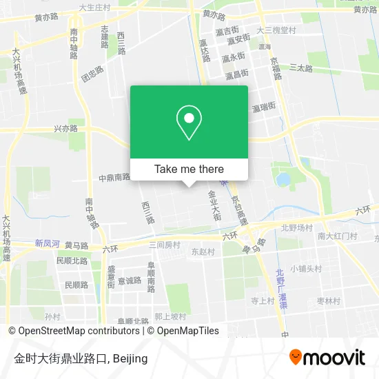 金时大街鼎业路口 map