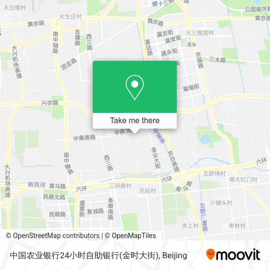 中国农业银行24小时自助银行(金时大街) map