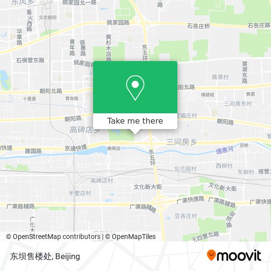 东坝售楼处 map