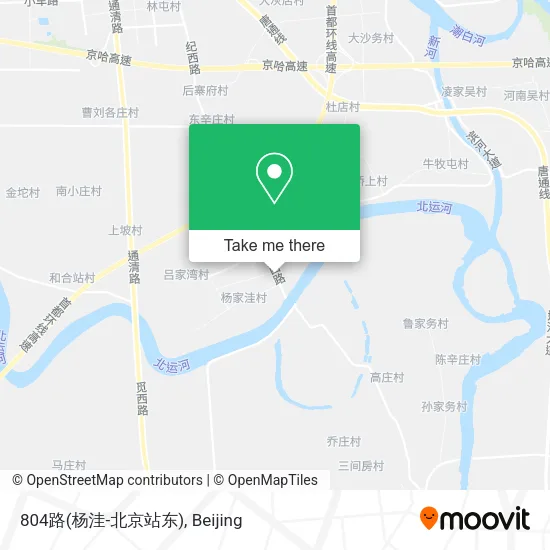 804路(杨洼-北京站东) map