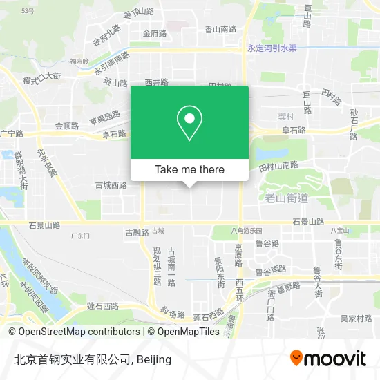 北京首钢实业有限公司 map