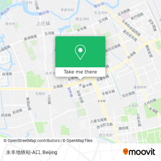 永丰地铁站-A口 map