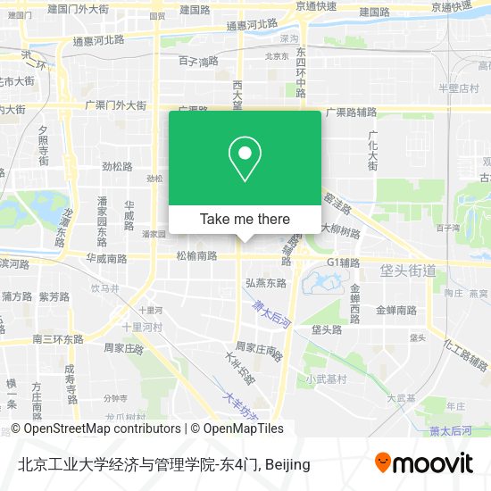 北京工业大学经济与管理学院-东4门 map
