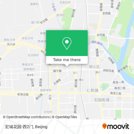 宏城花园-西2门 map