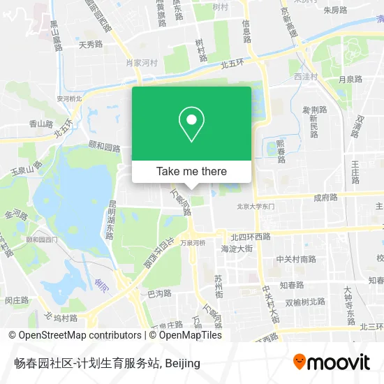 畅春园社区-计划生育服务站 map
