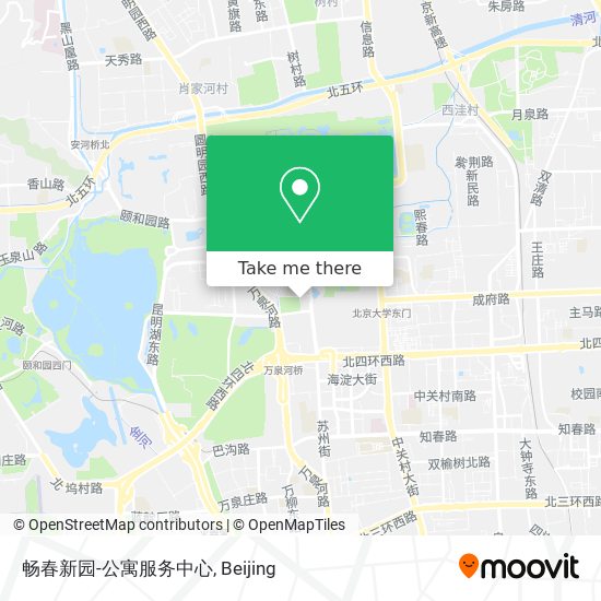 畅春新园-公寓服务中心 map