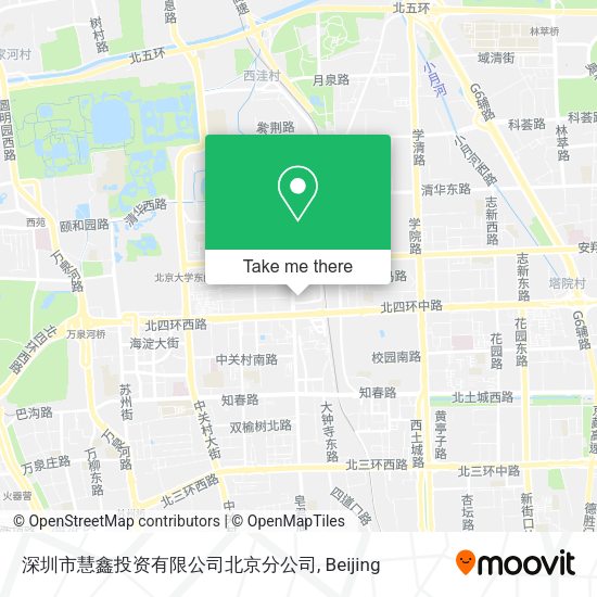 深圳市慧鑫投资有限公司北京分公司 map