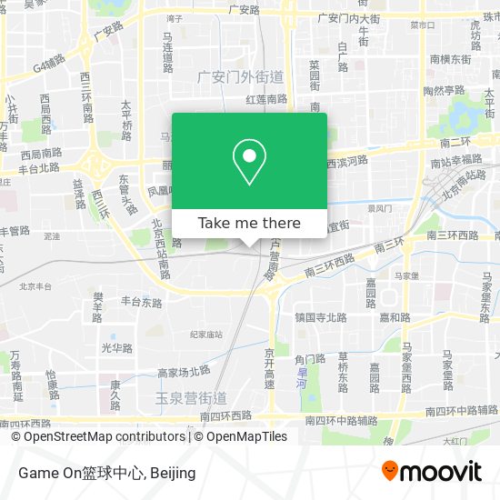 Game On篮球中心 map