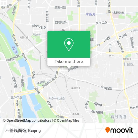 不差钱面馆 map