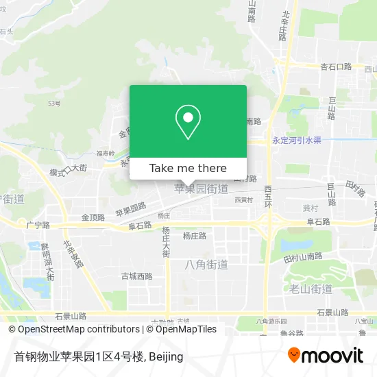 首钢物业苹果园1区4号楼 map