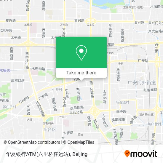华夏银行ATM(六里桥客运站) map