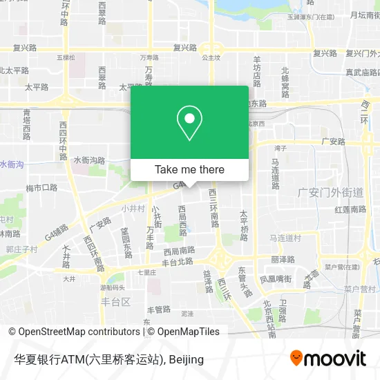 华夏银行ATM(六里桥客运站) map