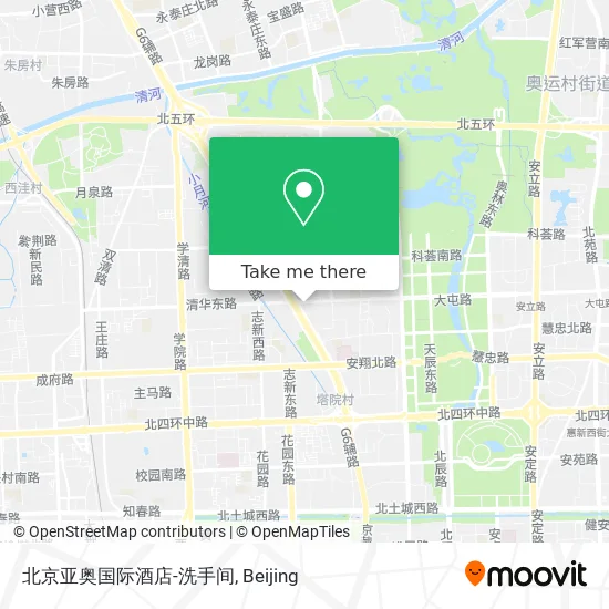北京亚奥国际酒店-洗手间 map