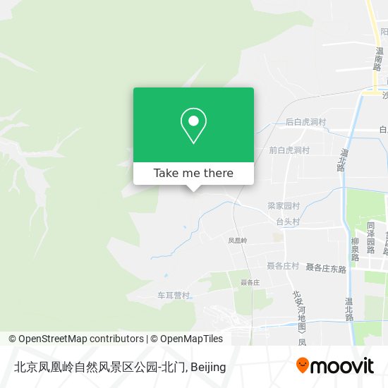 北京凤凰岭自然风景区公园-北门 map