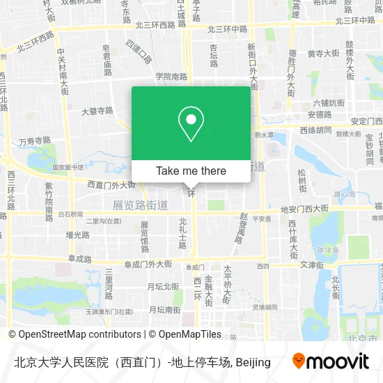 北京大学人民医院（西直门）-地上停车场 map