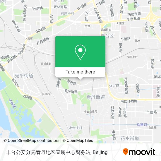 丰台公安分局看丹地区直属中心警务站 map