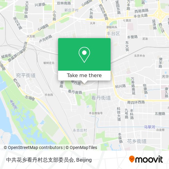 中共花乡看丹村总支部委员会 map