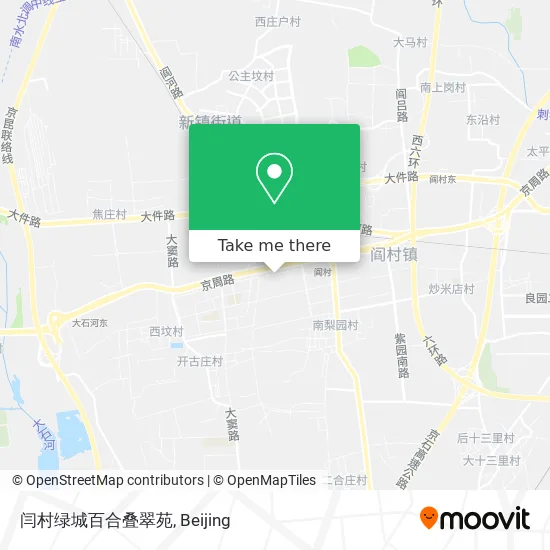 闫村绿城百合叠翠苑 map
