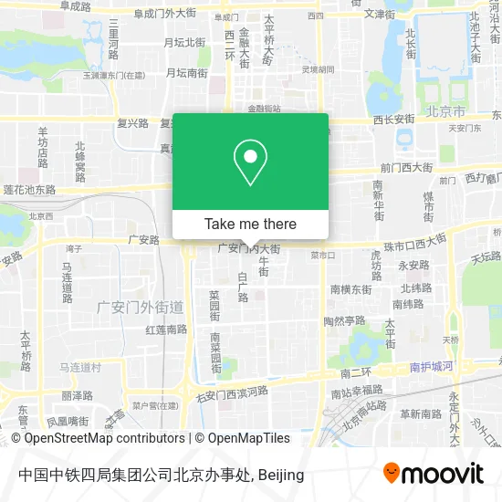 中国中铁四局集团公司北京办事处 map